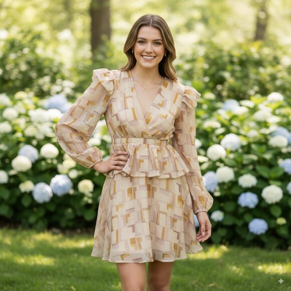 NWT En Saison Winnie Mini Dress in Sugar Berry - Picture 1 of 5